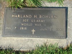 Sgt Harland Harley Bohlen 