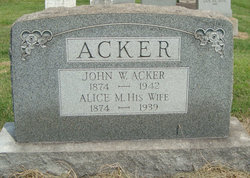 Alice M. <I>Bricker</I> Acker 