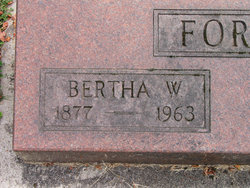 Bertha W Forbes 