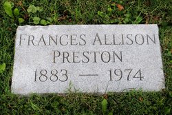 Frances Louise “Fannie” <I>Allison</I> Preston 