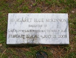 Margaret Mason <I>Blue</I> McKinnon 
