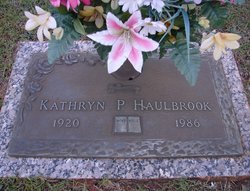 Kathryn <I>Porter</I> Haulbrook 