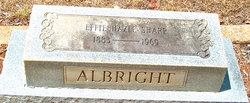 Effie Martha <I>Hazle</I> Sharp Albright 
