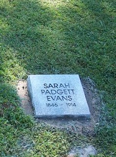 Sarah <I>Padgett</I> Evans 