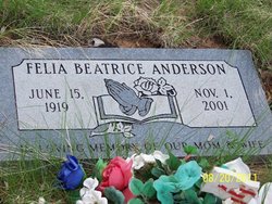 Felia Beatrice <I>Counts</I> Anderson 