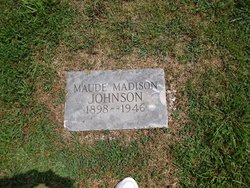 Nora Alba “Maude” <I>Madison</I> Johnson 