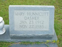 Mary <I>Hunnicutt</I> Dasher 