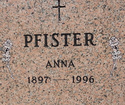 Anna <I>Kremer</I> Pfister 