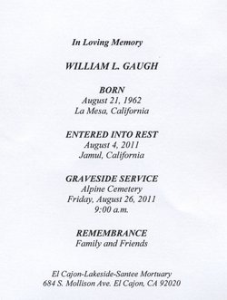 William Leroy “Bill Uncle Bo” Gaugh 