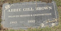 Abbie Gill <I>Butler</I> Brown 