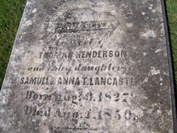 Anna Eliza <I>Lancaster</I> Henderson 