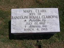 Mary <I>Clark</I> Claiborne 