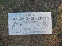 Mary Jane <I>Considine</I> Barber 