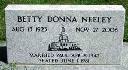 Betty Donna <I>Allred</I> Neeley 