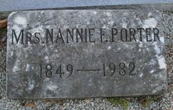 Nancy Frances “Nannie” <I>Maxey</I> Porter 