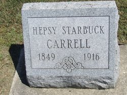 Hepzibah Jane “Hepsy” <I>Starbuck</I> Carrell 