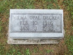 Wilma Opal <I>Jordan</I> Decker 
