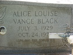 Alice Louise <I>Vance</I> Black 