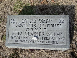 Etta <I>Glasser</I> Adler 