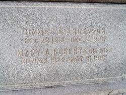 Mary Ann <I>Roberts</I> Anderson 