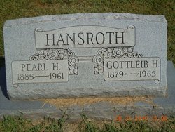 Pearl Hattie <I>Blankenship</I> Hansroth 