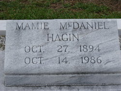 Mamie <I>McDaniel</I> Hagin 