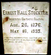 Rev Ernest Hall Stockton 
