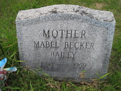 Mabel <I>Becker</I> Bailey 
