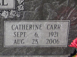 Catherine Mae <I>Carr</I> Hill 