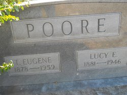 Lucindia Evelyn “Lucy” <I>Allison</I> Poore 
