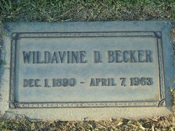 Wildavine D. <I>Davidson</I> Becker 