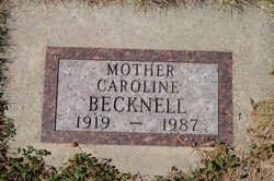 Caroline <I>Keller</I> Becknell 