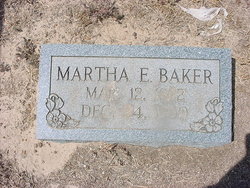 Martha Ellen <I>Stacy</I> Baker 