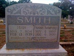 Frances Ellen Mary Jane “Fannie” <I>Samford</I> Smith 