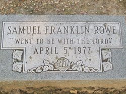 Samuel Franklin Rowe 
