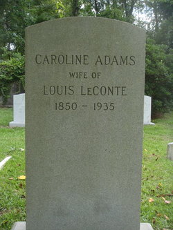 Caroline Hopkins “Carrie” <I>Adams</I> LeConte 