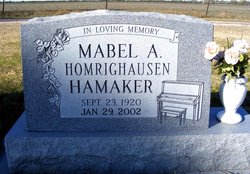 Mabel A. <I>Homrighausen</I> Hamaker 