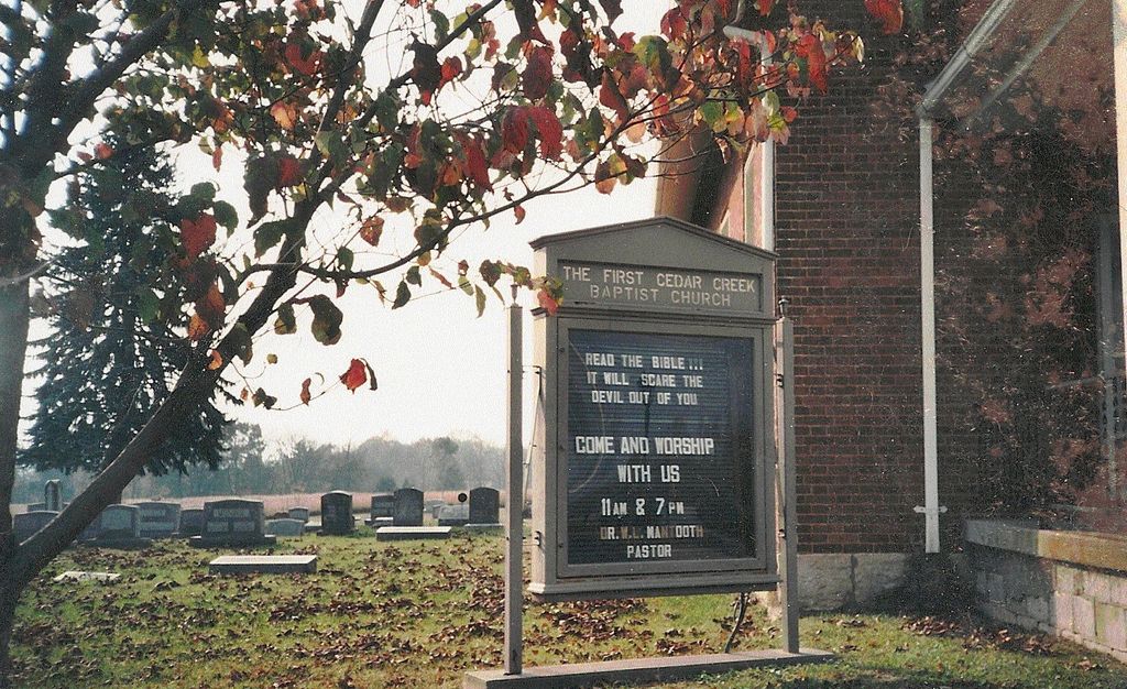 First Cedar Creek Baptist Church Cemetery