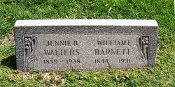 Martha Jane “Jennie” <I>Howard</I> Barnett Walters 