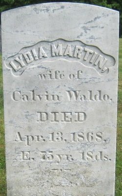 Lydia <I>Martin</I> Waldo 
