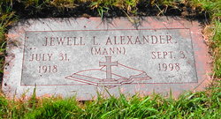 Jewell Lucelia <I>Mann</I> Alexander 