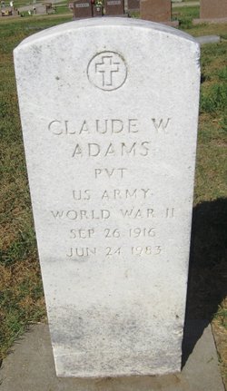 Pvt Claude W. Adams 