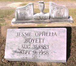 Jessie Ophelia <I>Cobb</I> Boyett 