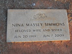 Nina <I>Massey</I> Simmons 