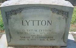 Sarah Elizabeth <I>Leonhardt</I> Lytton 