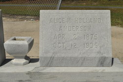 Alice Mary <I>Holland</I> Anderson 