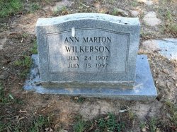 Ann “Mom” <I>Marton</I> Wilkerson 