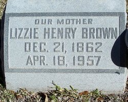 Lizzie <I>Henry</I> Brown 