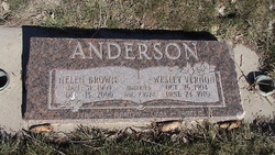 Helen <I>Brown</I> Anderson 