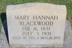Mary Hannah <I>Anderson</I> Blackwood 